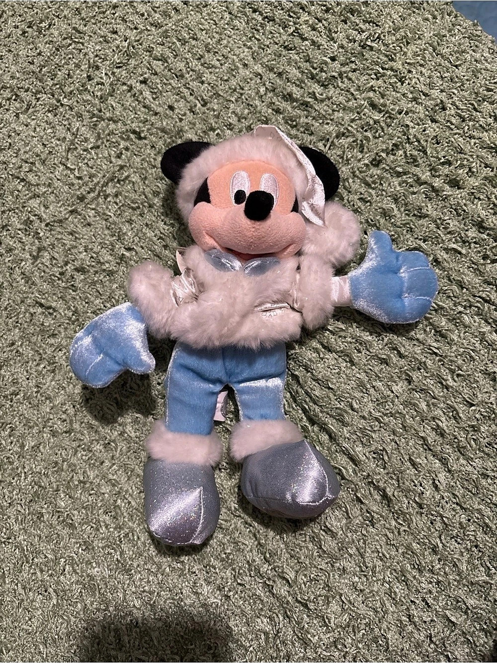 Disney Mickey Mouse 2007 Disneyland Plush Toy Blue Pink NWT